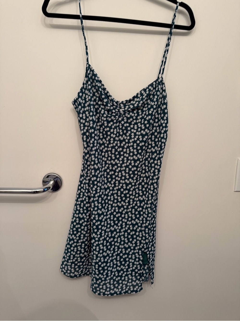 Princess Polly Dark Green Floral Slip Mini Dress